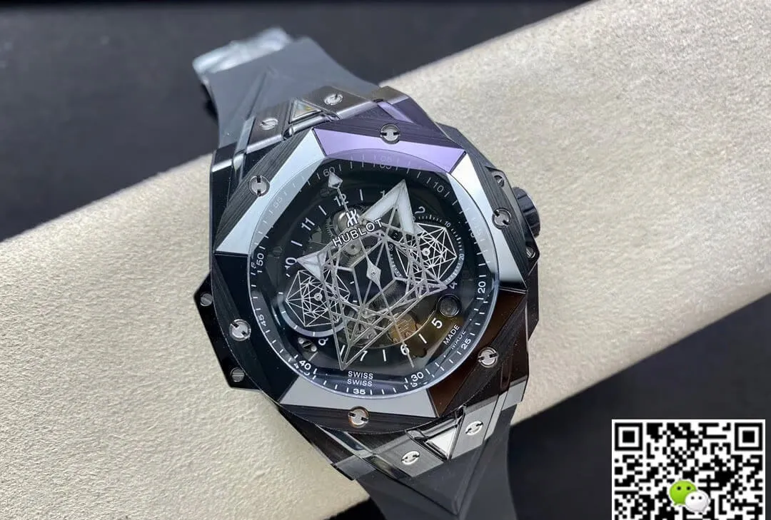 Hublot Big Bang Sang Bleu II 418.CX.1114.RX.MXM20 BB Factory 1:1 Best Edition Replica Watch Black Ceramic Case